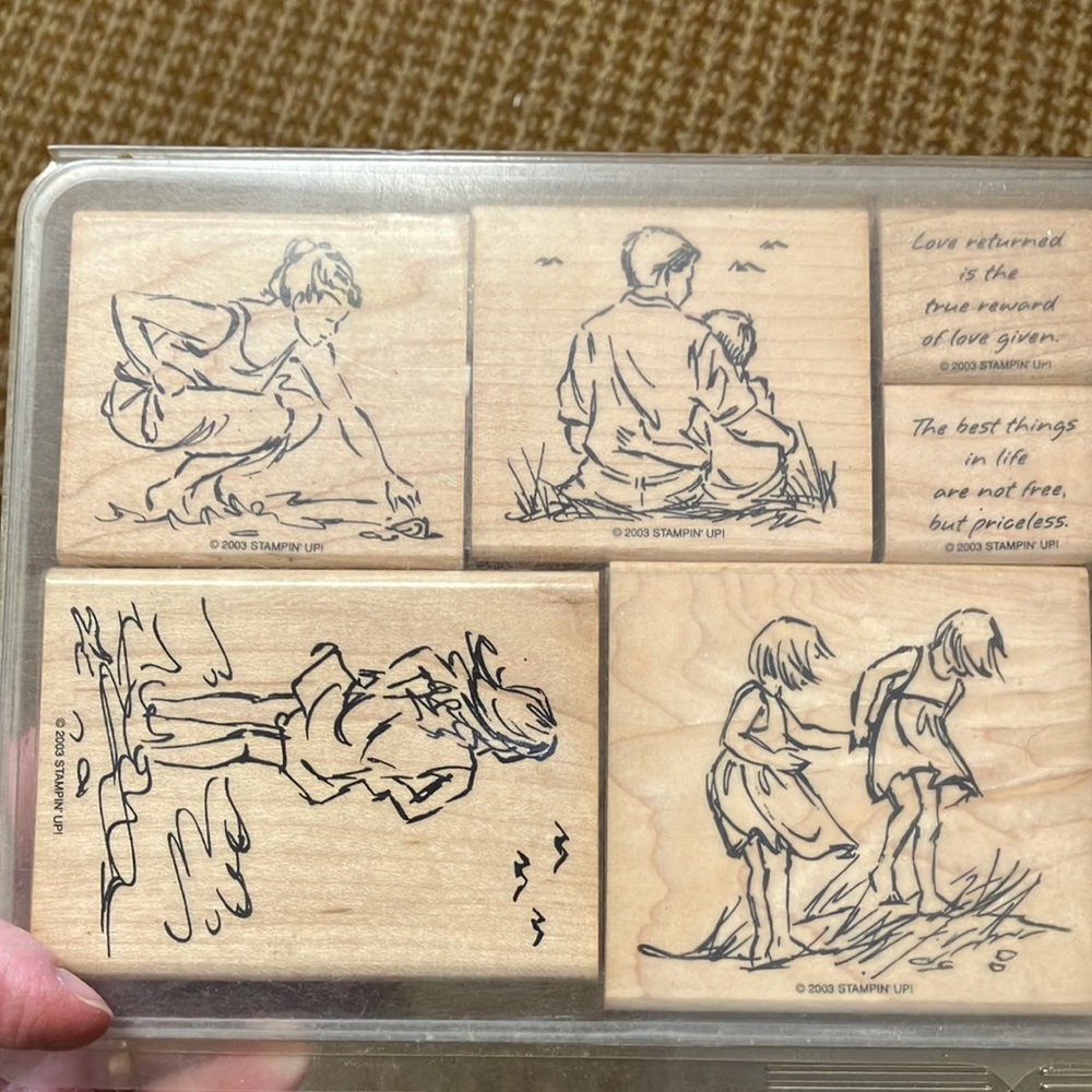 Stampin' Up! Seaside Sketches wooden stamp set